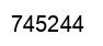 Number 745244 black image