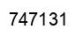 Number 747131 black image