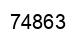Number 74863 black image