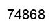Number 74868 black image