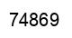 Number 74869 black image