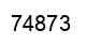Number 74873 black image