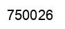 Number 750026 black image