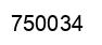 Number 750034 black image