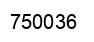 Number 750036 black image
