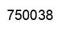 Number 750038 black image