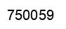 Number 750059 black image