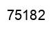Number 75182 black image
