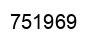 Number 751969 black image