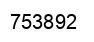 Number 753892 black image