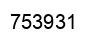 Number 753931 black image