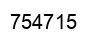 Number 754715 black image