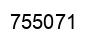 Number 755071 black image