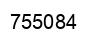 Number 755084 black image