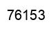 Number 76153 black image