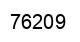 Number 76209 black image