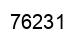Number 76231 black image