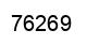 Número 76269 imagen negro