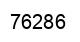Number 76286 black image
