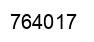 Number 764017 black image