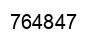 Number 764847 black image