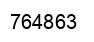 Number 764863 black image