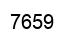 Number 7659 black image