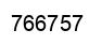 Number 766757 black image