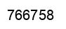 Number 766758 black image