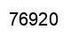 Number 76920 black image