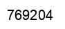 Number 769204 black image
