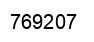 Number 769207 black image
