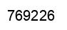 Number 769226 black image