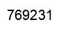 Number 769231 black image