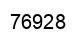 Number 76928 black image