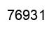 Number 76931 black image