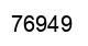 Number 76949 black image