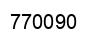 Number 770090 black image