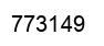 Number 773149 black image