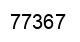 Number 77367 black image