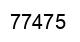 Número 77475 imagen negro