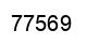 Number 77569 black image