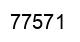 Number 77571 black image