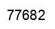 Number 77682 black image