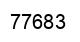 Number 77683 black image