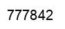 Número 777842 imagen negro