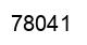 Number 78041 black image