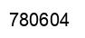 Número 780604 imagen negro