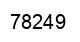 Number 78249 black image
