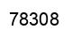 Number 78308 black image